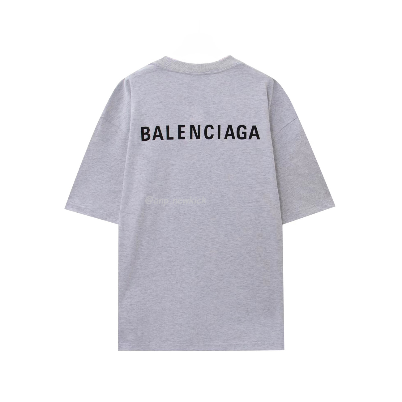 Balenciaga Logo T Shirt Grey (7) - newkick.cc